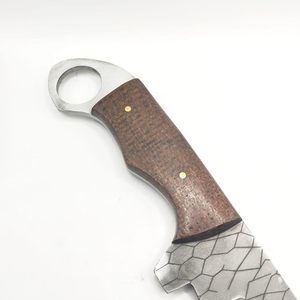 Couteaux de cowboy de qualité industrielle OEM à prix abordable avec étui en cuir - Couteau de boucher en acier au carbone forgé à la main de 8,5 pouces - EDC - Product Image 4