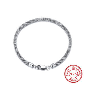 Bracelet gourmette en argent sterling 925 plaqué or, serti de diamants, de luxe, unisexe, bijoux fins, certifié IGI, anniversaire - Product Image 3