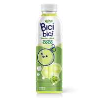 Bici Bici Zwarte Bes Smaak Frisdrank met Nata De Coco 500ml Fles OEM ODM Fabrikant Dranken Puree Fruit Smaak