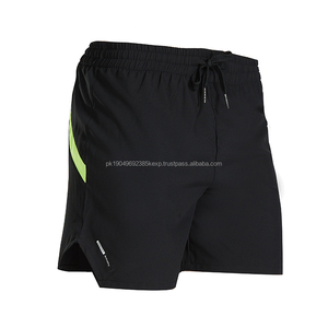 Pantalones cortos transpirables para correr para hombre, pantalones cortos de gimnasio con cintura elástica para maratón y Deportes - Product Image 6