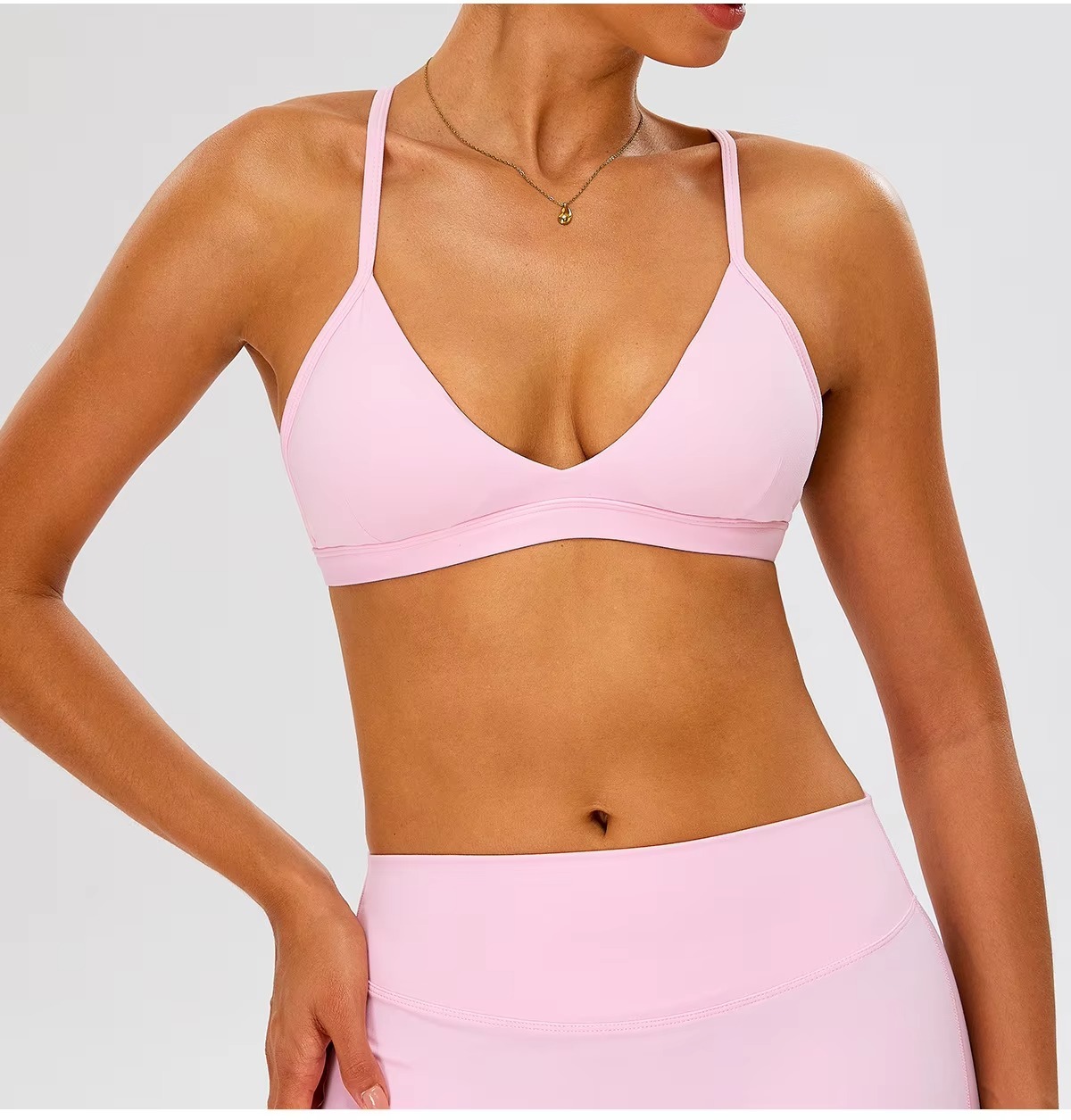 Wholesale Custom Shockproof High Support Womens Sports Bra with Adjustable Straps Spandex/Nylon Running Fitness Yoga Bra