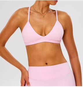 Soutien-gorge de sport pour femme, personnalisé, antichoc, à maintien élevé, avec bretelles réglables, en Spandex/Nylon, pour la course, le fitness et le yoga, vente en gros - Product Image 1