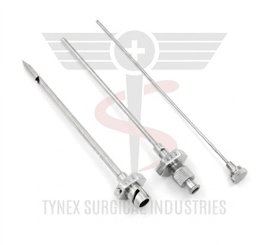 ชุดเข็มเจาะปอดแบบใช้ซ้ำได้ Abrams Pleural Biopsy Punch Needle Set สแตนเลสสตีล 3 ชิ้น ชุดเครื่องมือผ่าตัดสำหรับการเจาะปอด - Product Image 3