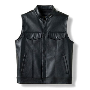 Customized Hot Selling Leather <b>Vest</b> Custom Design Durable Winter Leather <b>Vest</b> New Arrival Wholesale Price Leather <b>Vest</b> - Product Image 2