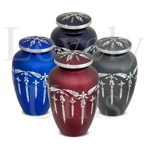 Lot de 4 urnes funéraires en aluminium Blaine, contenants pour cendres commémoratives, souvenirs funéraires, durables, élégantes, de qualité supérieure - Product Image 5