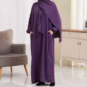 Islamic Clothing One Piece Prayer <b>Dress</b> Dubai Turkish Modest Outfits Muslim Woman Hooded Abaya Ramadan <b>Eid</b> - Product Image 2
