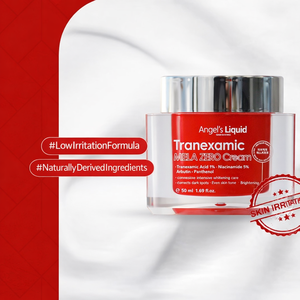 Crema Facial Humectante Iluminadora Correctora de Manchas Oscuras con Ácido Tranexámico Líquido, Arbutina y Niacinamida de Angel's para Mujeres con Pecas - Product Image 1