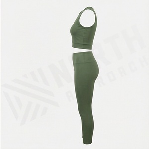 Conjunto de Yoga para Mujer, Ropa Deportiva de Moda con Logotipo Personalizado, Traje Atlético para Gimnasio, Ejercicio y Entrenamiento - Product Image 3