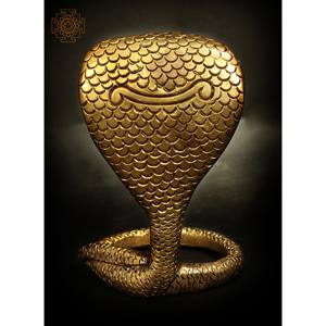 Estatua de latón Kundalini de 2 pulgadas hecha a mano, escultura artesanal India - Product Image 3