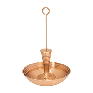 Copper Finish Hanging Bird Feeder Tray Weather Resistant Outdoor Wild Bird Seed Feeder For <b>Garden</b> Patio Yard Decor - Product Image 2