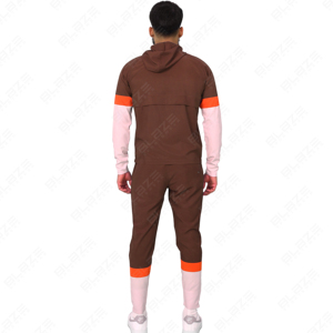 Chándales de poliéster finos de secado ultra rápido de fábrica, chaqueta y pantalones ligeros de ajuste reflectante personalizados para Gimnasio Deportivo de alta calidad - Product Image 3