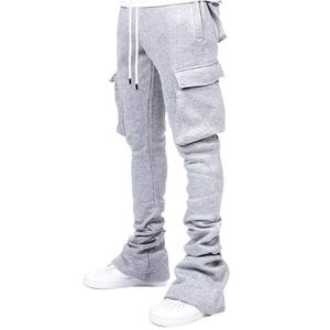Pantalones Jogger Casuales para Hombre con Logotipo Personalizado, Lavado Ácido, Estilo Urbano, de Algodón y Felpa, con Bolsillos Laterales, Cintura Elástica - Product Image 2