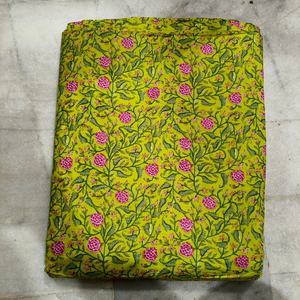 Tissu en coton cardé imprimé bio, écologique et léger, motif palmier rouge, artisanat indien fait main, pour robe de course - Product Image 6