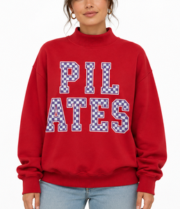 Sudaderas de Cuello Alto para Mujer, Tallas Grandes, 100% Algodón, Corte Holgado, con Bordado de Puntos Personalizado, Ropa de Invierno para Mujer, Alta Calidad - Product Image 1