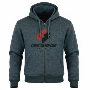 Sweat-shirt à capuche zippé pour homme, personnalisable, respirant, vêtement de sport décontracté pour homme - Product Image 3