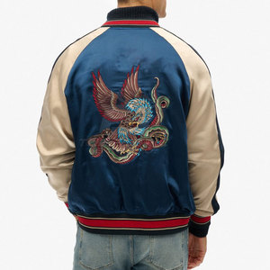 Chaqueta Sukajan de Tela de Alta Calidad con Diseño Personalizado, Acabado Satinado Suave, Ligera, Ecológica y Transpirable para Invierno - Product Image 5