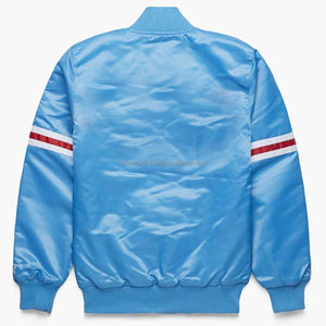 Veste de sport Zavi pour hommes en satin, veste universitaire à manches longues pour unisexe, prix de gros, vente chaude - Product Image 2