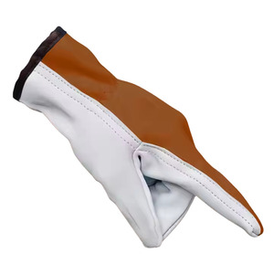 High Quality Durable Smooth Sheep Grain Leather CE Certified Heat Resistant Safety <b>Gloves</b> Anti-Slip Anti-Cut Features - Product Image 2