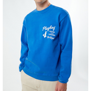 เสื้อสเวตเชิ้ตคอกลมผู้ชายผ้าฟลีซคอตตอน 100% ระบายอากาศได้ดี เป็นมิตรกับสิ่งแวดล้อม พิมพ์โลโก้ตามสั่ง ขายดีสำหรับฤดูหนาว - Product Image 3