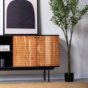 Aparador de Madera Vandana Falcon Vento con Tapa Negra para Interiores de Hogar Modernos y Elegantes - Product Image 3