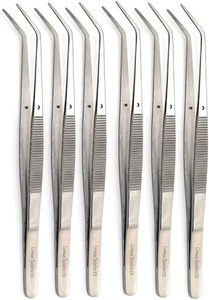 Dental Tweezers Finish Polish Tissue <b>Pliers</b> Stainless Steel Deluxe Cushion High Quality Surgical Straight Manual Class I CE - Product Image 2