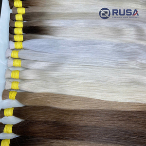 ผมต่อแบบเทป Rusa Hair เวียดนามแท้ เกรดเวอร์จิ้น แบบ Double Drawn  ตรง สีบลอนด์ น้ำตาลเข้ม ขนาด 16-30 นิ้ว ความยาวระดับซาลอน - Product Image 2