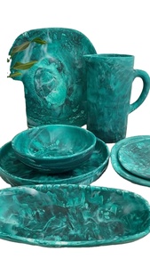 Resina epoxi hecha a mano de la mejor calidad con cuencos Servidor de ensalada de madera de mango Tazón Diseño moderno y fiestas de bodas de la India - Product Image 2