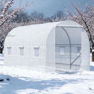 Serre a tunnel moderna per uso agricolo con telaio in acciaio zincato - Product Image 1