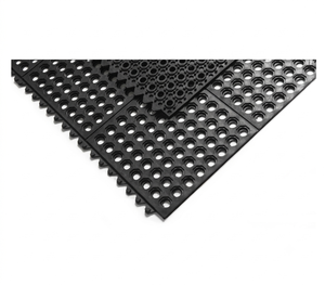 Tapis de restaurant en caoutchouc alvéolé antidérapant avec drainage pour cuisines commerciales et zones humides - Product Image 5