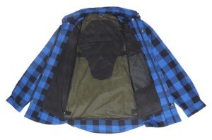 Chemise de protection en flanelle pour moto, grande taille, hiver, robuste, conçue pour le confort, la sécurité et le style en conduite urbaine - Product Image 3