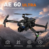 Drone jouet AE60 Ultra GPS avec caméra double 4K, cardan 3 axes, évitement d'obstacles à 360°, quadricoptère FPV sans balais