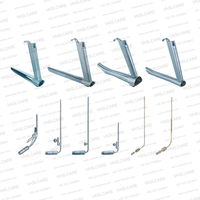 Ensemble microchirurgical de phonochirurgie WSO : Laryngoscopes Kleinsasser Rudert, micro-pinces, ciseaux et couteaux manuels en acier inoxydable allemand