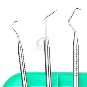 Kit d'instruments dentaires 6 pièces, outils de nettoyage de composites, outils de restauration dentaire, ensemble d'outils dentaires professionnels, équipement dentaire OEM - Product Image 2