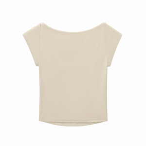 Women's Regular Fit Polyester/Cotton Knitted Casual Eco-Friendly Breathable Quick Dry <b>Y2K</b> Streetwear T-<b>Shirt</b> Soft Elastic Full - Product Image 3