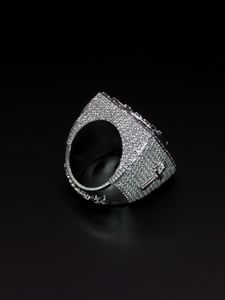 925 Sterling <b>Silver</b> Iced Out Signet <b>Ring</b> VVS Moissanite Diamond Hip Hop <b>Cross</b> <b>Ring</b> Luxury Men's Statement Jewelry Premium Design - Product Image 3