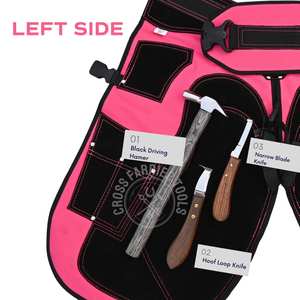 Kit d'outils de fermeur pour le soin des sabots avec coupe-ongles à sabots de 15 pouces, couteau à sabots, râpe, marteau de sabotage et outil de récupération, couteau à sabots à lame étroite - Product Image 4