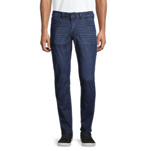 Pantalones Vaqueros de Mezclilla Ajustados de Secado Rápido y Transpirables para Hombre, en Oferta - Product Image 1