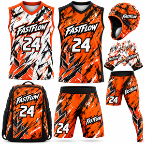 ชุดเสื้อฟุตบอลอเมริกันแบบ sublimated 7v7 ผลิตตามสั่ง OEM พร้อมเสื้อฮู้ดดี้แบบรัดรูปไซส์ใหญ่ พิมพ์ชื่อทีม ราคาประหยัด พิมพ์ลายกีฬา - Product Image 6