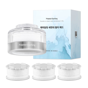 [CHICSS] Cabezal de filtro para grifo HappyDarling para lavabo de baño + 4 filtros incluidos (1 preinstalado + 3 adicionales) con triple filtración - Product Image 1