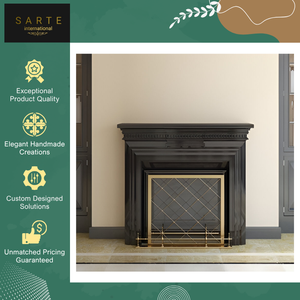Chimenea de Etanol de Mármol Montada en la Pared, Diseño Exclusivo, Hecha a Mano, Ecológica, Personalizada, con Revestimiento de Piedra, Estilo Art Deco - Product Image 5
