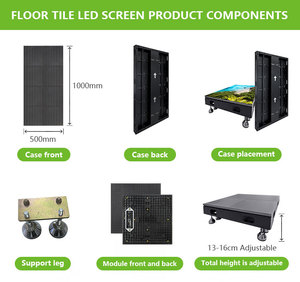 Thương hiệu sản phẩm mới p2.5 p2.9 p3.9 gạch LED bức tường <span class=keywords><strong>video</strong></span> với nhà máy giá sàn tương tác LED hiển thị cho sân khấu KTV thanh - Product Image 5