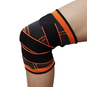 Rodillera de compresión elástica transpirable con soporte para gimnasio, entrenamiento, correr, levantamiento de pesas, baloncesto, protector de articulaciones - Product Image 1