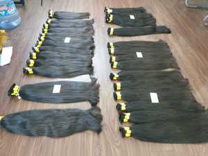 Brut Cambodgien Non Transformés Cheveux Crus Vierge Pour Le Blanchiment Naturel QUANTITÉ MINIMALE DE COMMANDE 300 grammes La meilleure vente en gros - Product Image 2