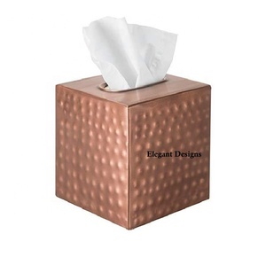 Caja de pañuelos de Metal de primera calidad, caja de servilletas hecha a mano chapada en níquel, clásica, sencilla, lujosa, cubierta de caja de pañuelos - Product Image 3