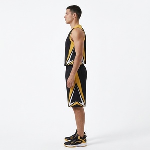 Custom Soft Touch Polyester Basketball Uniform Set Anti Friction Sublimated Basketball Kit Comfortable Team <b>Athletic</b> Apparel - Product Image 2
