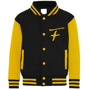 Veste universitaire noire et blanche pour homme, col rabattu, boutonnée, décontractée, pour l'automne, coupe classique, avec broderie de la lettre B - Product Image 2