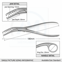 Al Mida Healthcare, forceps orthopédiques en acier inoxydable pour la stabilisation osseuse, instrument chirurgical manuel, chirurgie générale, certifié CE