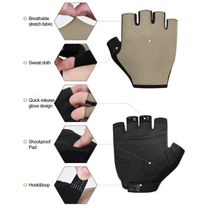 Guantes de Ciclismo de Medio Dedo para Verano con Agarre Antideslizante y Protección para la Muñeca, Ligeros, Transpirables, Antideslizantes para Ciclismo al Aire Libre - Product Image 2
