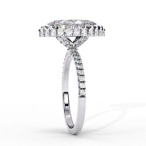 Anillo de Diamante de Corte Marquesa de Alta Calidad Cultivado en Laboratorio, 1.5 CT, Oro Sólido de 14k, Certificado IGI, Anillo de Compromiso y Boda - Product Image 5