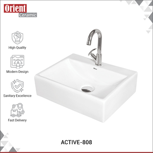 New Stock Arrival Top Quality India Made ISO Certified White Ceramic Sanitary Ware <b>Wall</b>-Hung <b>Table</b> Top Wash Basin for Sale - Product Image 2